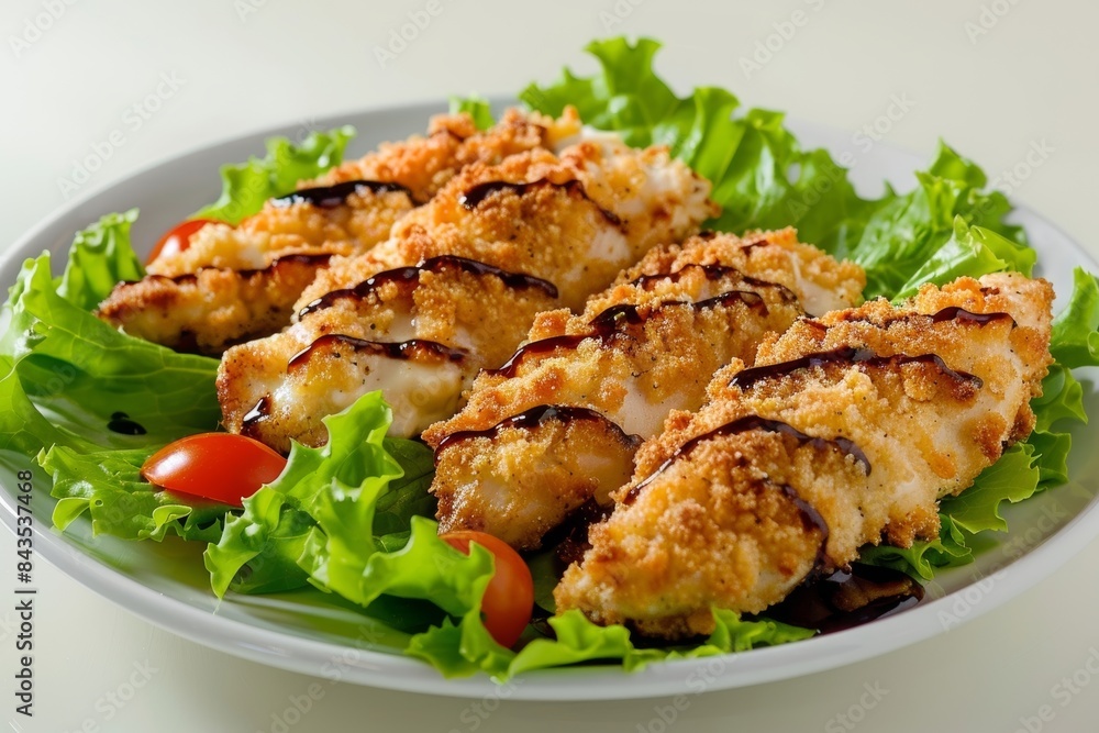 Golden Brown Chicken Tenders with Dijon Mayonnaise Golden Brown Chicken Tenders with Dijon Mayonnaise