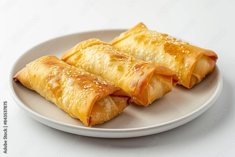 Baked Egg Rolls with Stir-Fried Veggies and Tender Chicken Baked Egg Rolls with Stir-Fried Veggies and Tender Chicken