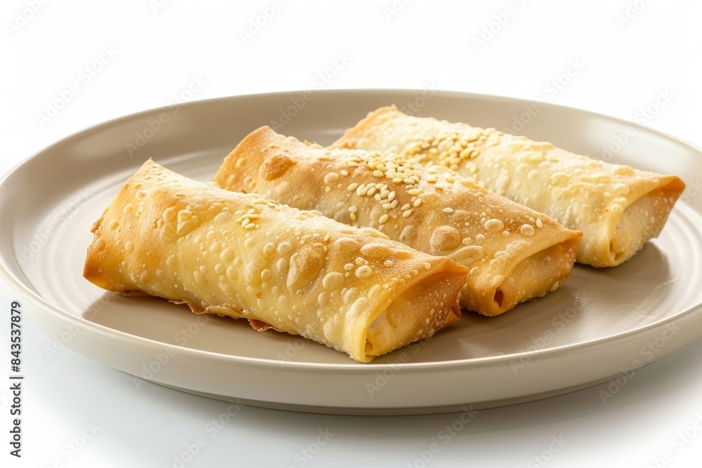 Baked Egg Rolls with Stir-Fried Veggies and Tender Chicken Baked Egg Rolls with Stir-Fried Veggies and Tender Chicken
