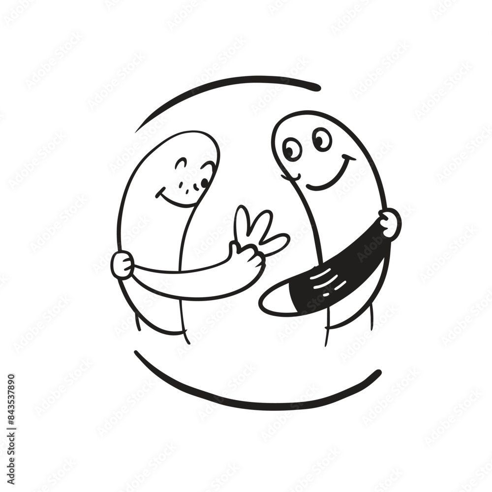 Amistad vector illustration eps 10 Amistad vector illustration eps 10