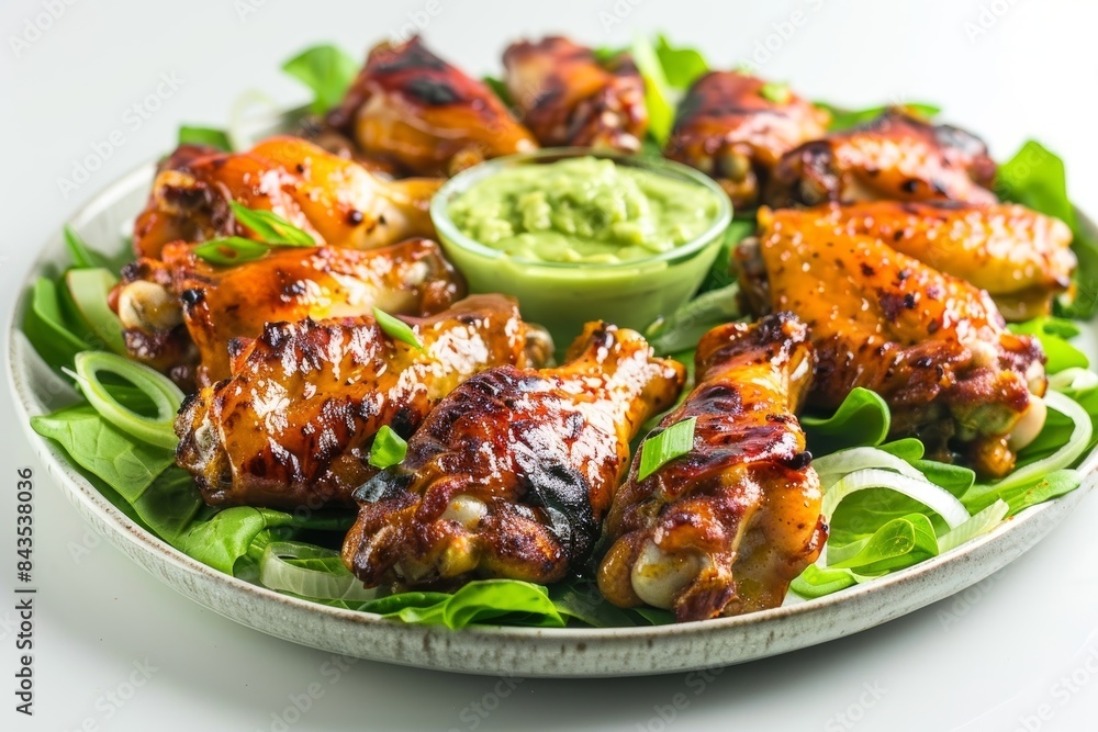 Fresh Citrus Chicken Wings with Spicy Avocado Sauce Fresh Citrus Chicken Wings with Spicy Avocado Sauce