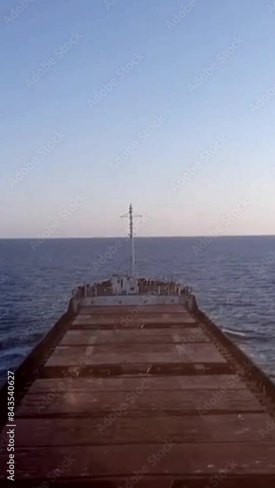 Video of a ship on the high seas Video of a ship on the high seas