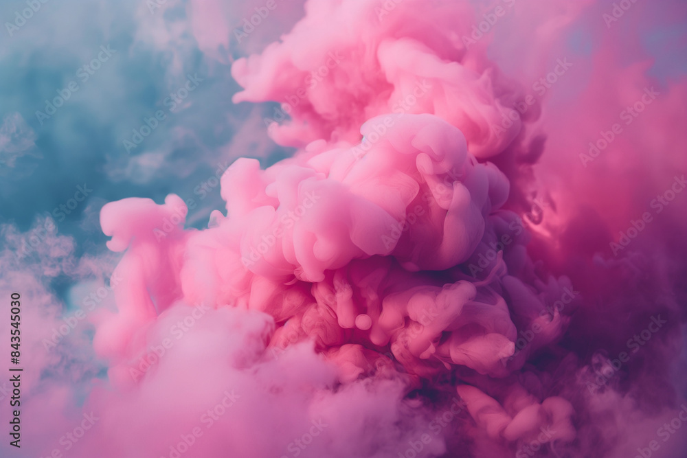 Fototapeta premium Macro shot of coloured smoke