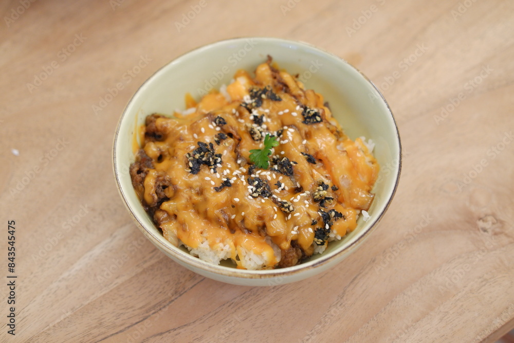 Beef Mentaiko Rice Bowl is mentaiko dishes Japanese speciality Beef Mentaiko Rice Bowl is mentaiko dishes Japanese speciality