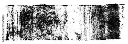 linocutting paint roller texture on fabric or thick paper isolated, png asset.