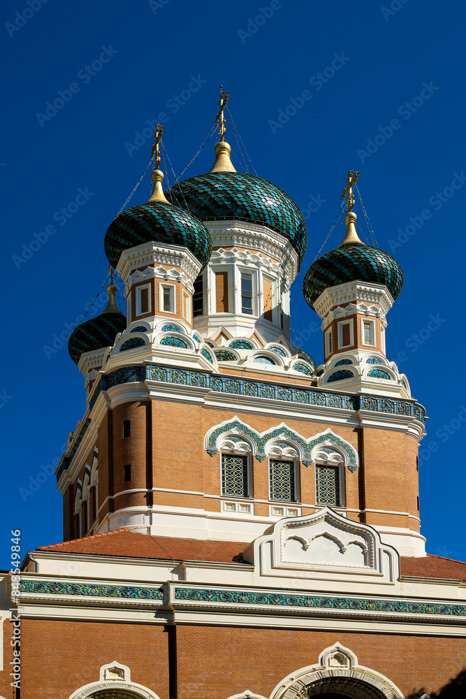 Obraz premium Russisch-orthodoxe Kathedrale Saint-Nicolas in Nizza