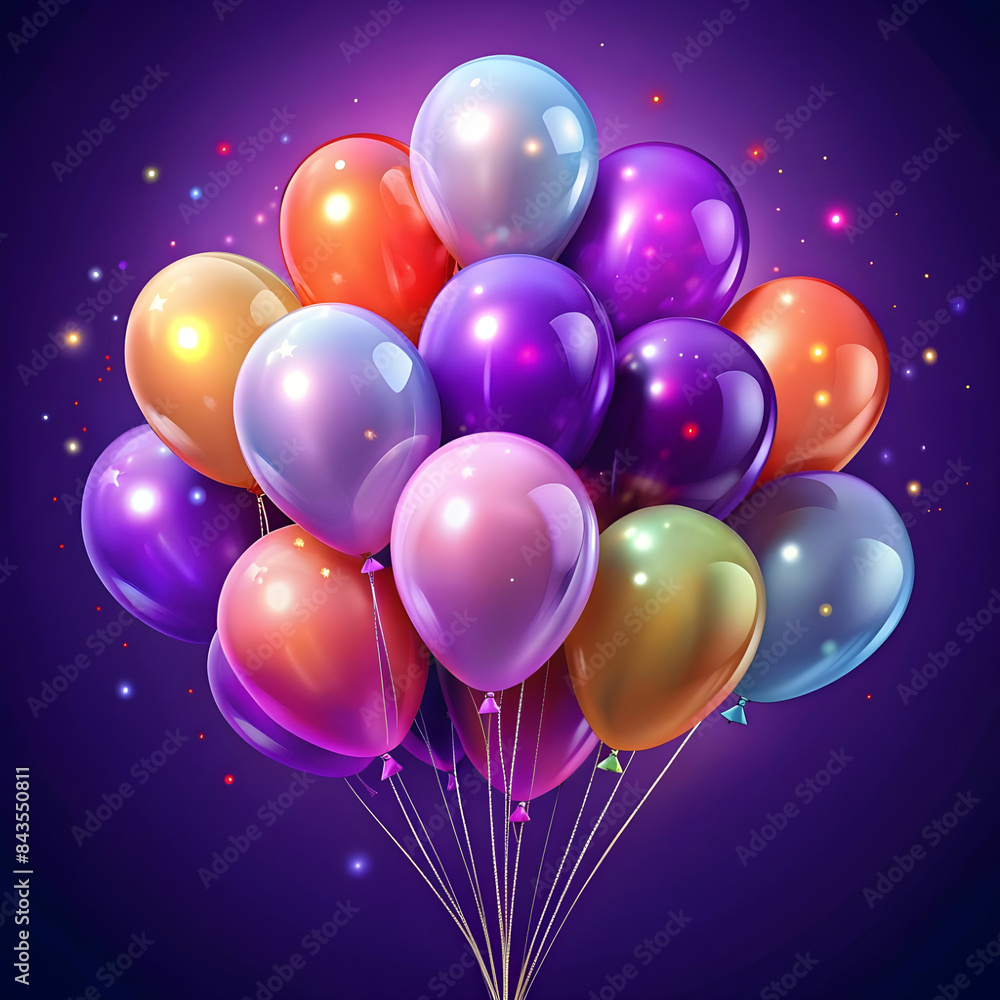balloons on purple background ai generated. balloons on purple background, AI generated balloons on purple background ai generated. balloons on purple background, AI generated