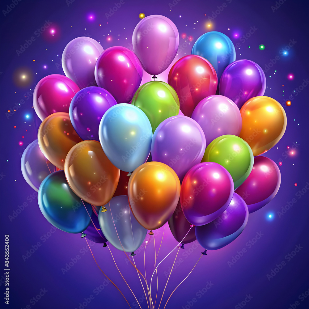 balloons on purple background ai generated. balloons on purple background, AI generated balloons on purple background ai generated. balloons on purple background, AI generated