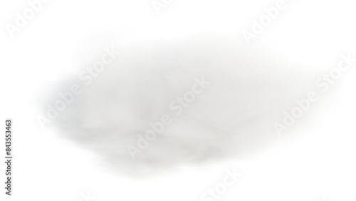 4K Res Realistic Volumetric Cloud Shape Isolated on Transparent Background | Smoke Texture photo