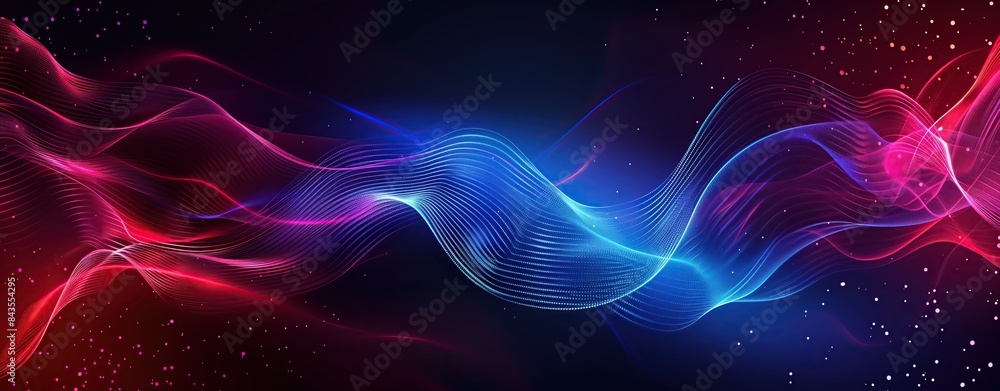 Abstract futuristic background with purple and blue glowing neon moving speed wave lines and bokeh lights. Data transfer concept. Digital wallpaper. Abstract futuristic background with purple and blue glowing neon moving speed wave lines and bokeh lights. Data transfer concept. Digital wallpaper.