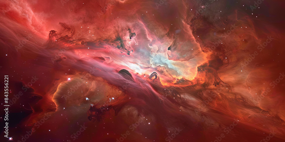 Nebula and galaxies in space Nebula and galaxies in space