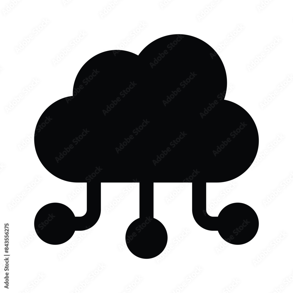 Get this creative icon of cloud network in trendy style Get this creative icon of cloud network in trendy style