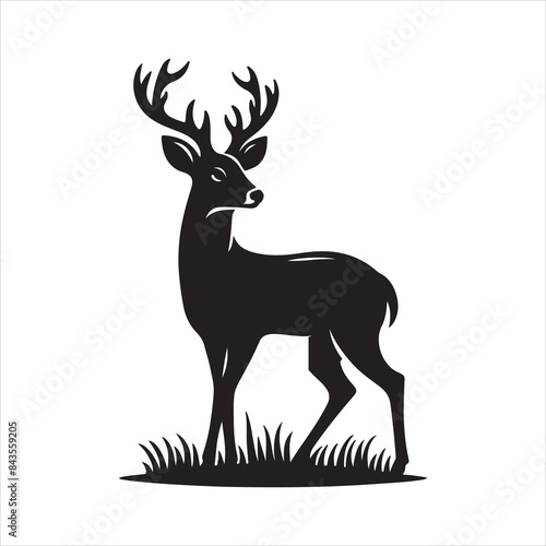 Rein Deer Icon Flat Graphic Design.