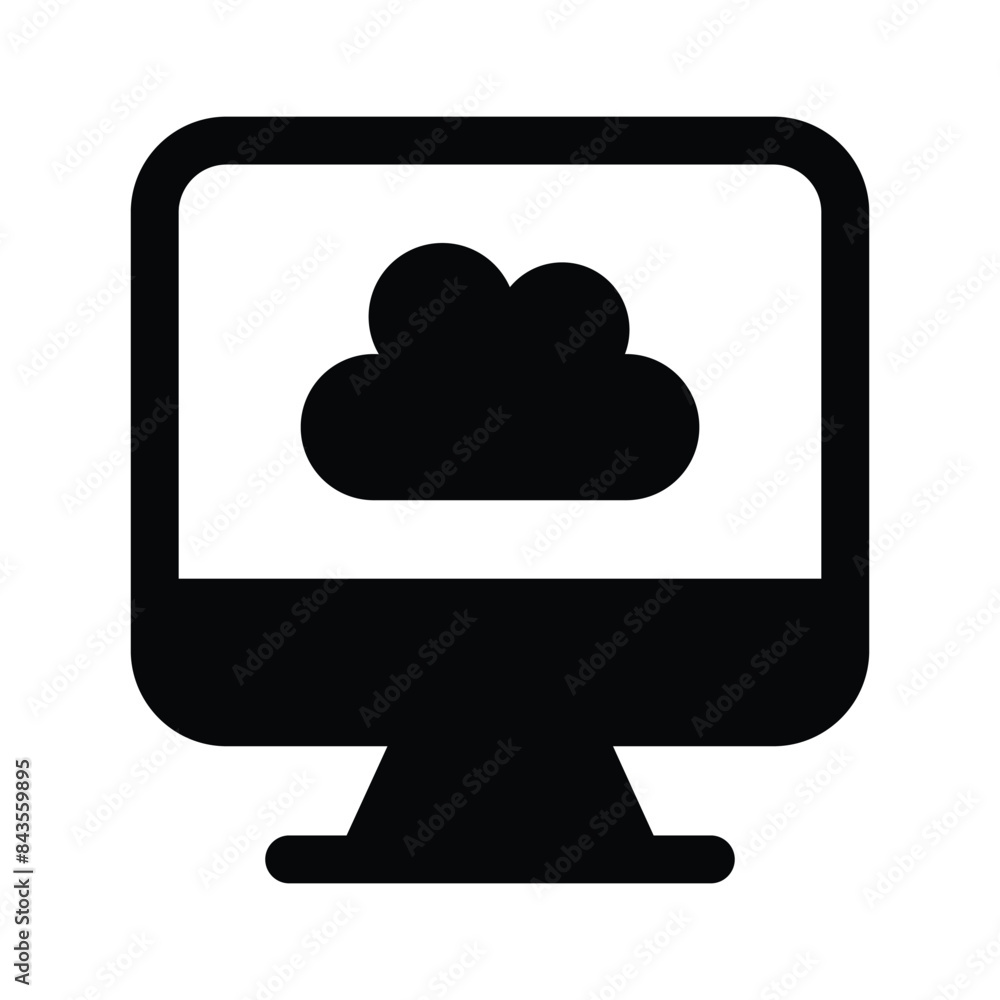 Get this amazing icon of cloud computing in trendy style Get this amazing icon of cloud computing in trendy style
