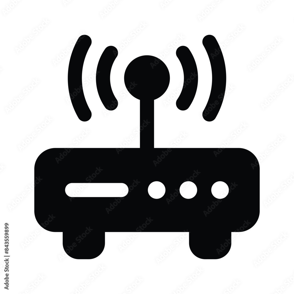 Wifi router icon design, wireless internet provider Wifi router icon design, wireless internet provider