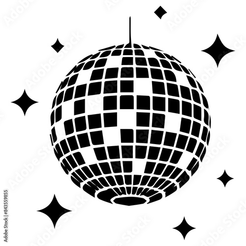 Disco ball, no background.