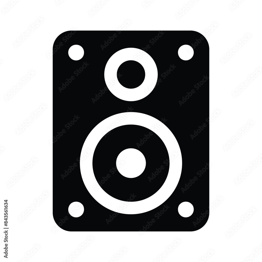 Audio speaker vector design in in trendy style, isolated on white background Audio speaker vector design in in trendy style, isolated on white background