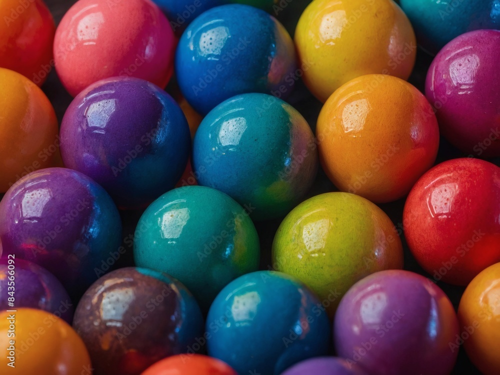 Vibrant balls in various colors arranged in a random rainbow gradient, providing a playful and energetic background. Vibrant balls in various colors arranged in a random rainbow gradient, providing a playful and energetic background.