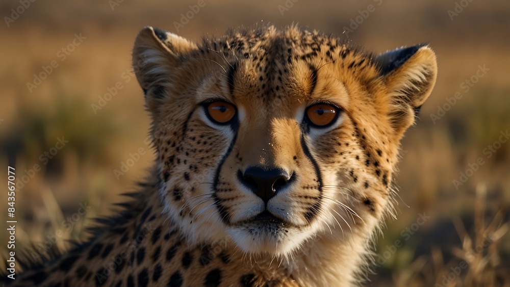 The great hunter Cheetah walks in the wilderness The great hunter Cheetah walks in the wilderness