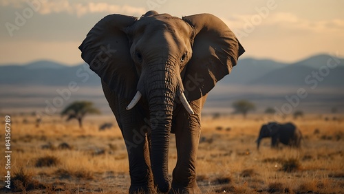 The Majestic Elephant in Africa © Karla