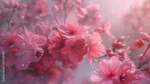 Pink Cherry Blossom Flower