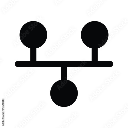 Grab this creative icon of flowchart in modern style