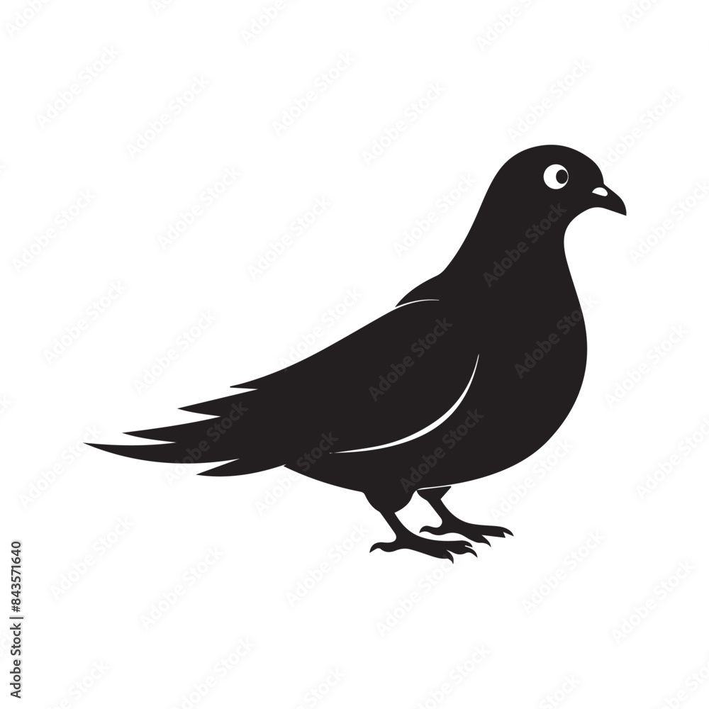 vector silhouette illustration of a bird vector silhouette illustration of a bird