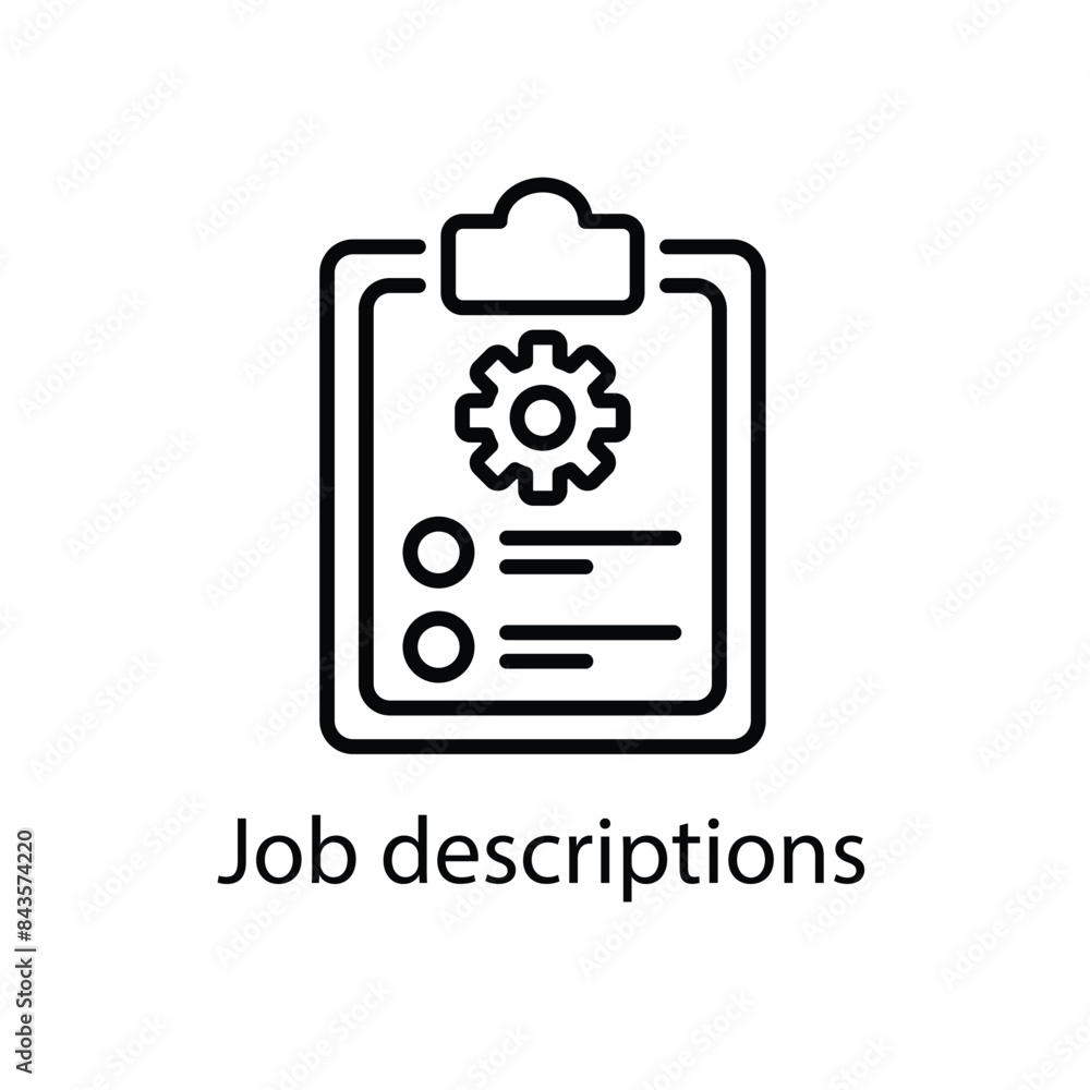 Job descriptions vector icon Job descriptions vector icon