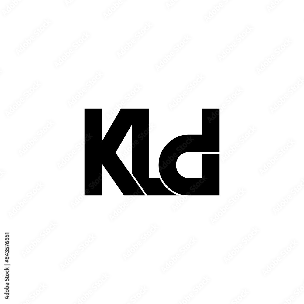 kld lettering initial monogram logo design kld lettering initial monogram logo design