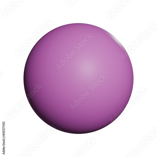 pink sphere ball 3D PNG