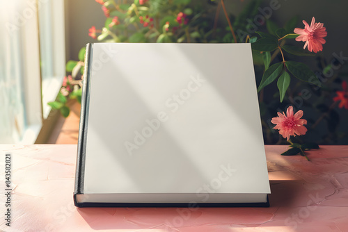 Book hard cover png mockup, transparent design