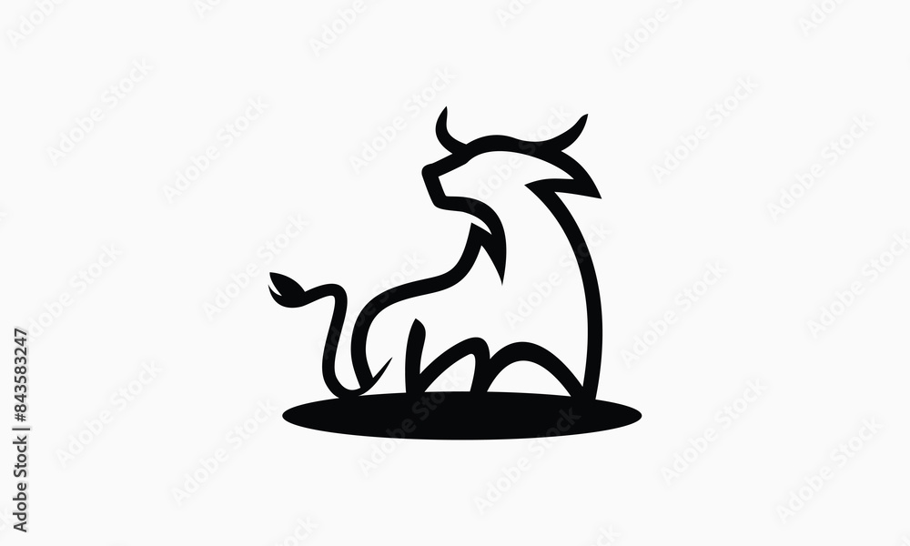 vector Buffalo Bull silhouette Matador logo design
vector Buffalo Bull silhouette Matador logo design