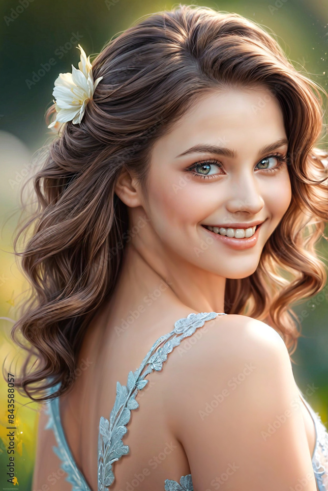 Joy Unbound: Radiant Smile Bathed in Sunlight Joy Unbound: Radiant Smile Bathed in Sunlight