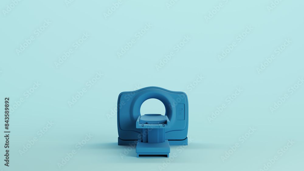 Blue hospital brain scanner health care diagnostic device pale background front view 3d illustration render digital rendering
Blue hospital brain scanner health care diagnostic device pale background front view 3d illustration render digital rendering