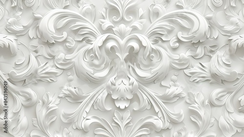White pattern wallpaper