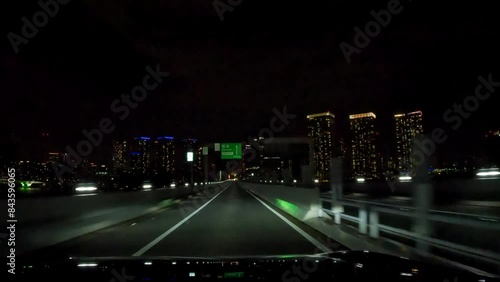 Tokyo Night View「Harumi Area（晴海エリア）」 in Japan