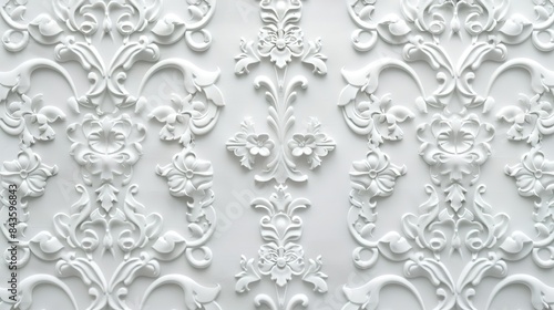 white pattern wallpaper