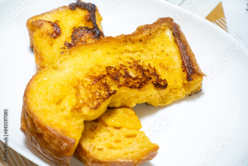 おいしそうなフレンチトーストの写真