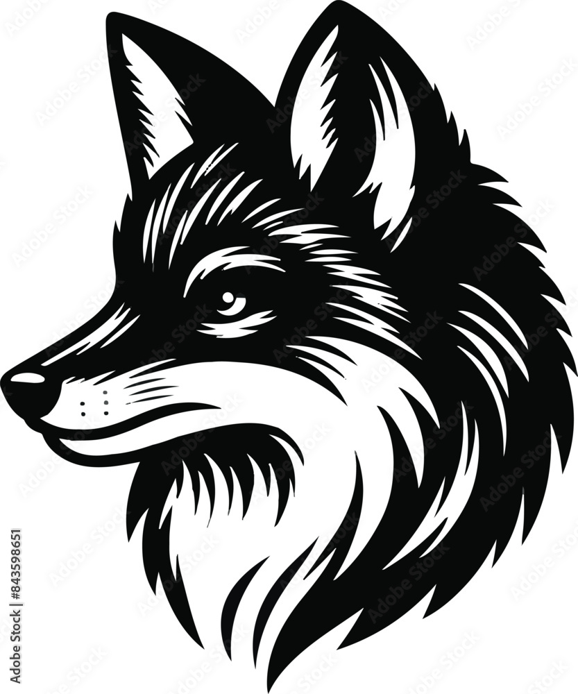 fox head vector fox head vector