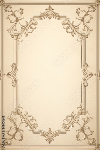 Vintage ornament frame backgrounds pattern art.