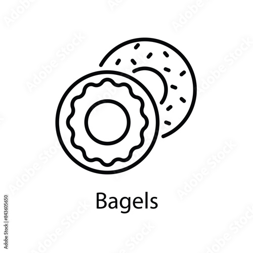 Bagels vector icon
