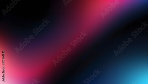 Obraz na płótnie Purple orange black dark blue grainy gradient background, noise texture modern abstract header poster large banner design, copy space w salonie