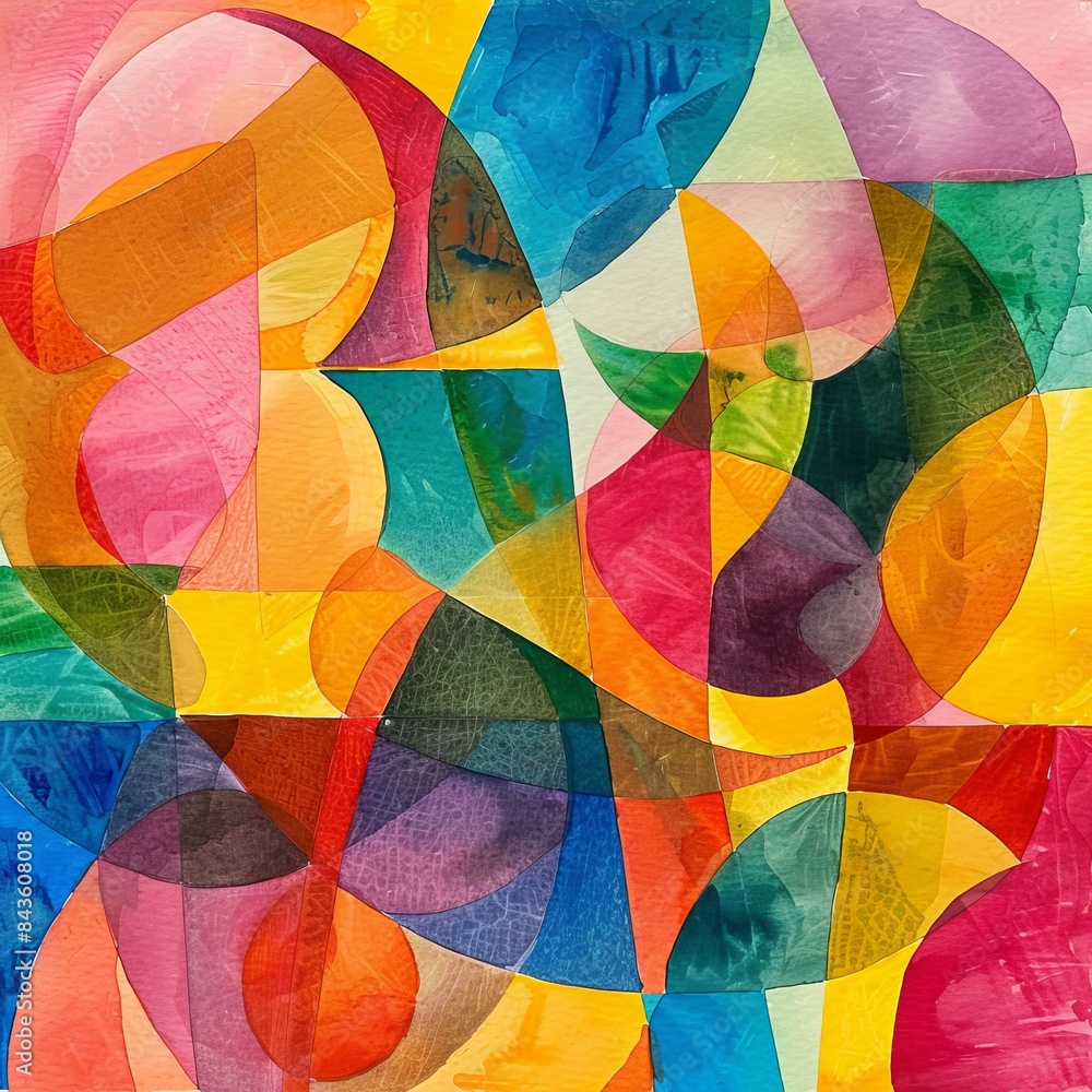Fototapeta premium Vibrant Watercolor Portrait of an Outgoing Socialite Generative AI