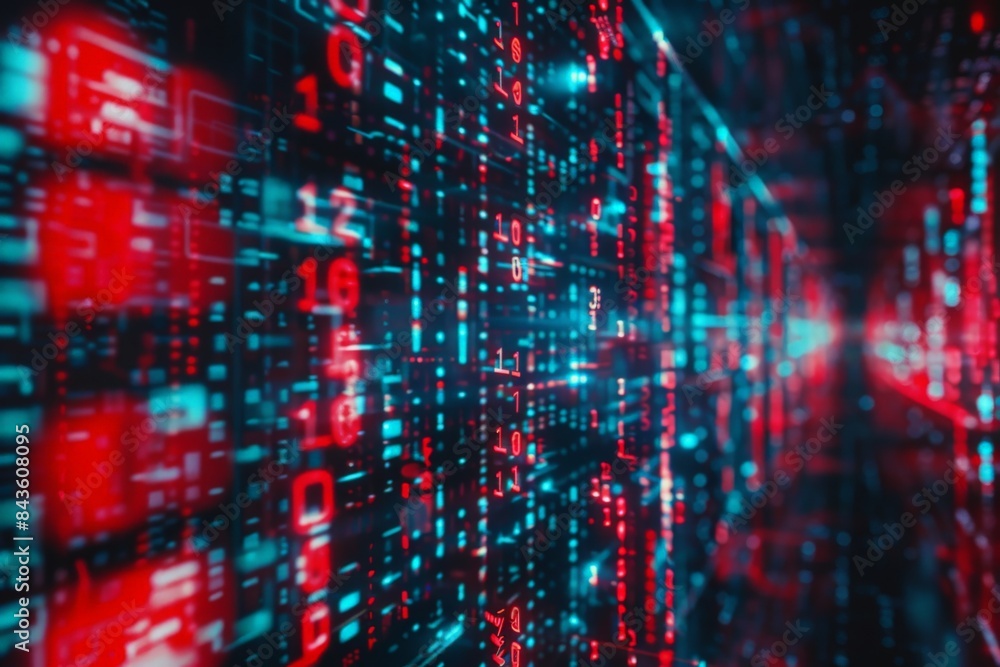 Digital transformation concept. System engineering. Binary code. Programming Digital transformation concept. System engineering. Binary code. Programming