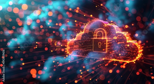 A Secure Cloud Computing Network With Locked Cloud Symbol
