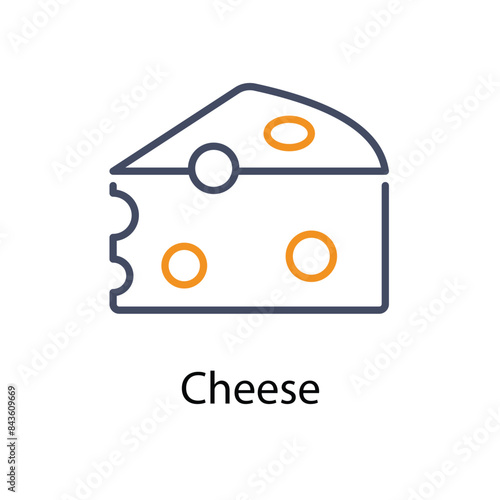 Cheese vector icon