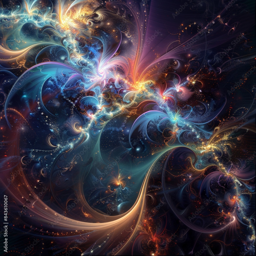 Digitally rendered fractal abstract artwork Digitally rendered fractal abstract artwork