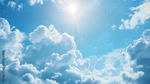 Nature background with clouds and sky