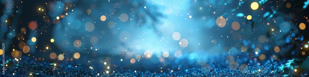 3D background blue with glowing lights. 3D background blue with glowing lights.