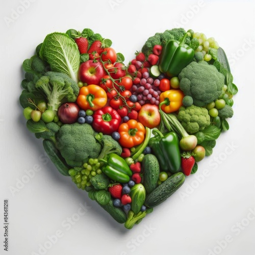 Nutrient Rich Heart Shape from Fresh Ingredients